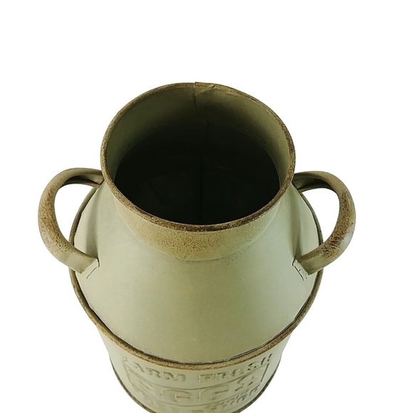 Milk Bucket Planter Floral Base Craft Item Farmhouse Decor Rustic Decor 10" Tall - Picture 3 of 8